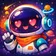 A vibrant and diverse avatar featuring a friendly cartoon character with playful colors and an expressive face, suitable for 